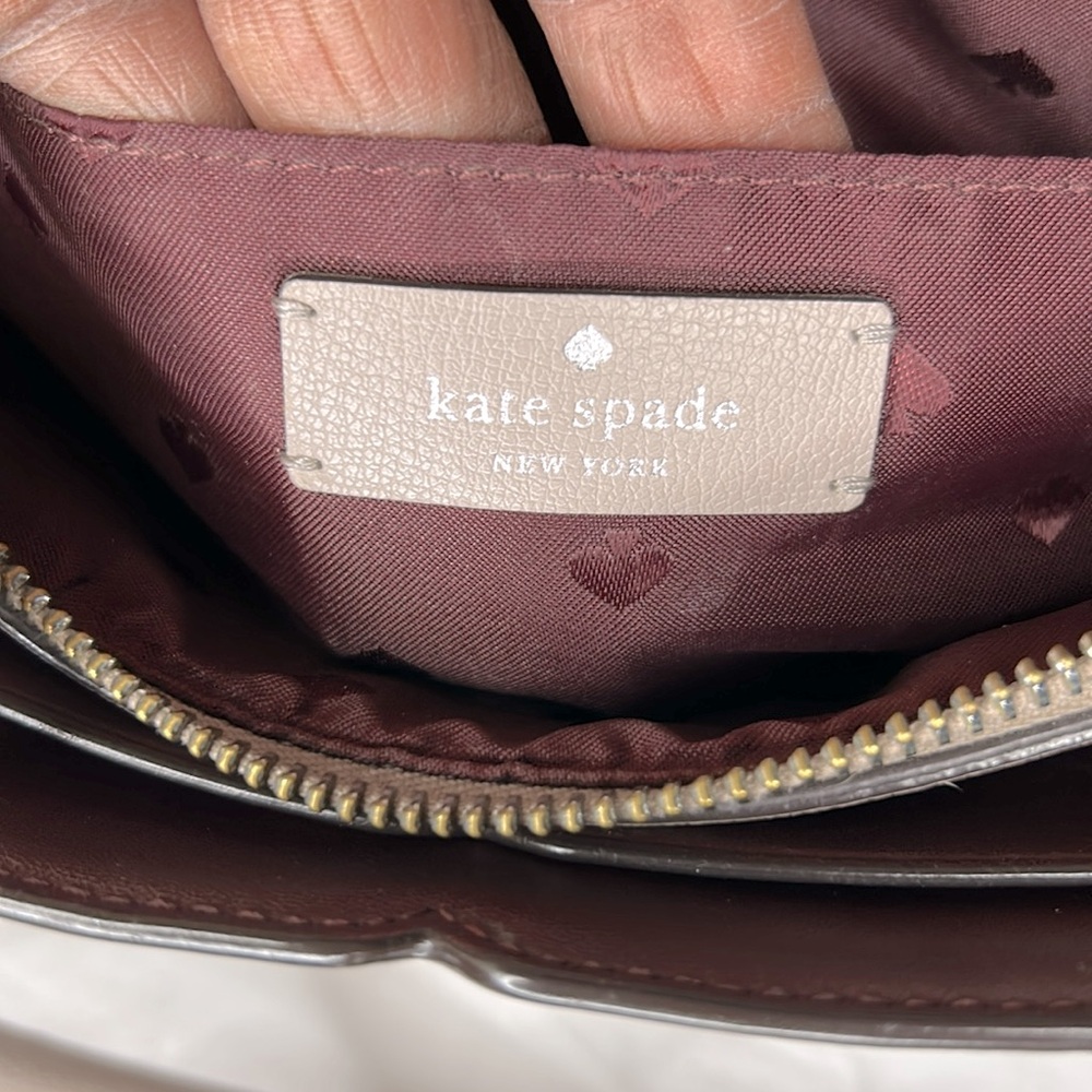 KATE SPADE NY blush pale pink medium satchel with 3 sections Detach straps. - Picture 12 of 16